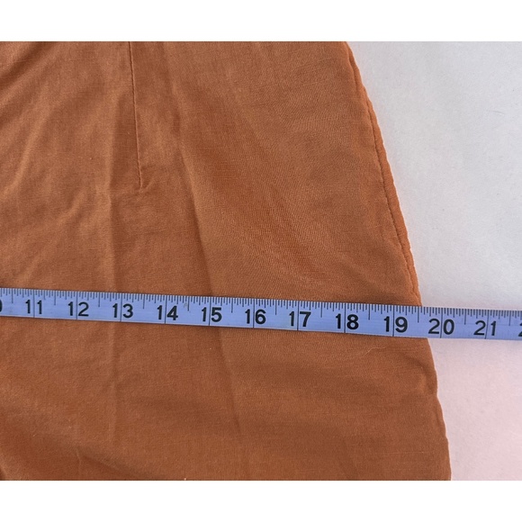 Abercrombie & Fitch Reddish Brown Adjustable Strap Belted Romper, w/ Pockets, M - Picture 13 of 14